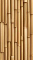 Naklejka premium Bamboo wall texture natural environment background image warm tones close-up view organic design concept