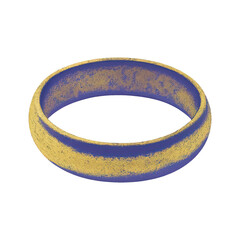 PNG Textured golden ring illustration.