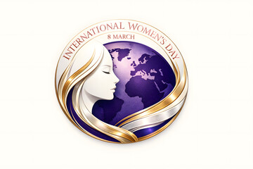 silhouette of a woman celebrating women's day