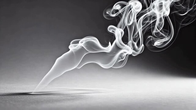 Abstract smoke pattern on gradient background