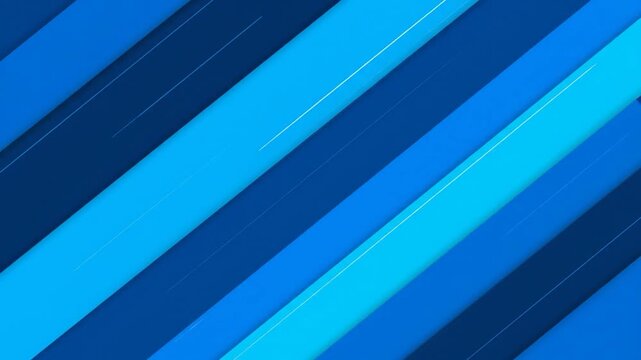 Angled blue and cyan geometric lines form a dynamic, modern abstract pattern