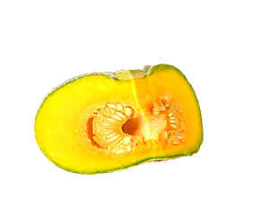 Pumpkin , Half pumpkin side view on transparent png