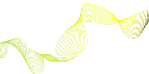 A nature-inspired vector illustration of a white lily of the valley flower featuring a green curve design and blue wave pattern on an isolated white background