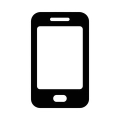 PNG Minimal smartphone icon silhouette.