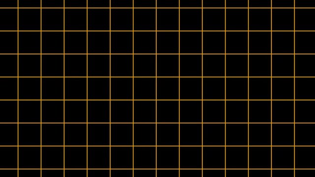 Black And Orange Grid Background, Retro Futuristic Motion Graphics Animation, Minimalist Geometric Technology Background