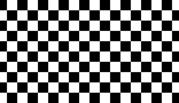 Black and white checkerboard background, Classic falling racing flag pattern, Grid