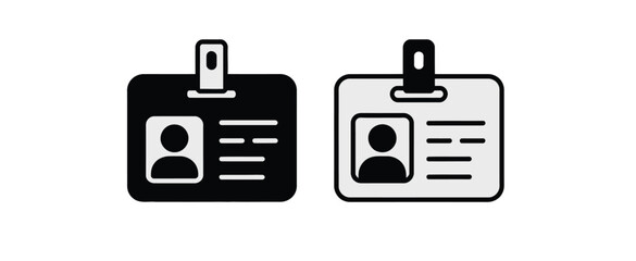 Black and White ID Badges