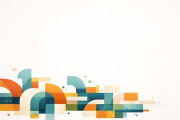 Abstract Geometric Background Template for Branding Layout