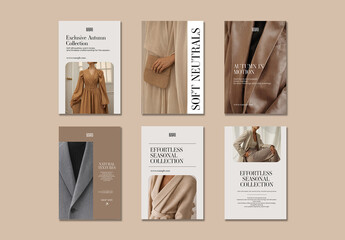 Minimal Autumn Fashion Collection Social Media Template