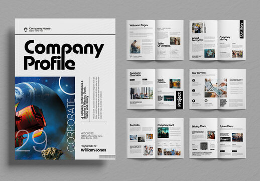 Modern Corporate Company Profile Brochure Design Template