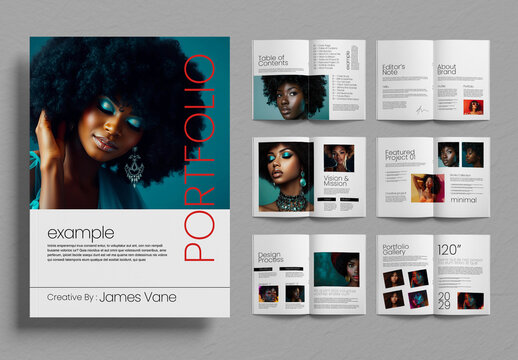 Modern Creative Portfolio Magazine Template