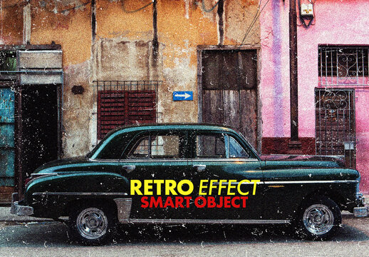 Retro Film Grain Image Effect