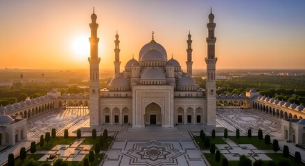 mosque islamic architecture sacred place of worship spiritual landmark cultural heritage concept