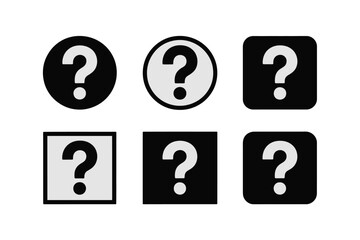 Question marks in various shapes