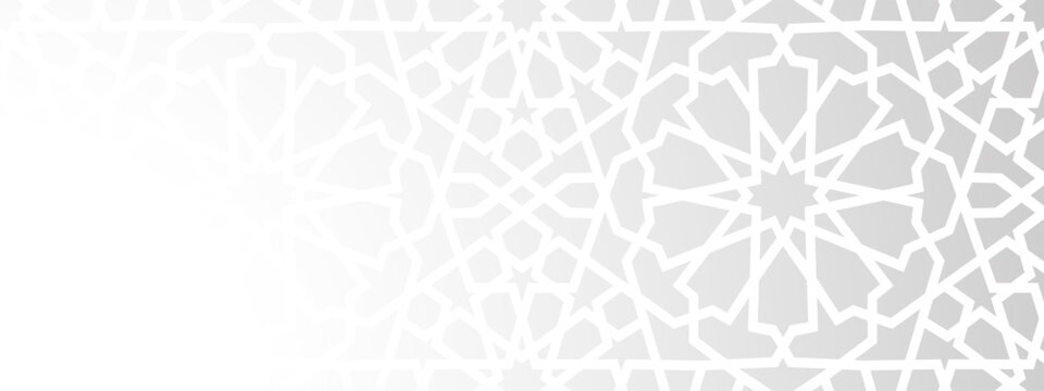 Overlay islam ramadan with islamic shadow pattern and cover geometry arabian. Geometric background seamless with wallpaper vector arabic and adha white eid. Star lantern overlay with fabric.