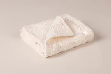 Folded Towels Photography of white, blue, green, grey, pink, baby pink, violet, purple, burgundy, red, dark grey, brown, ivory, brick color on White Background.