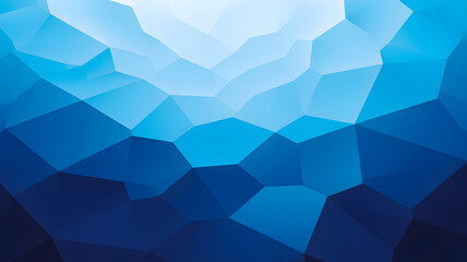 Obraz premium Abstract blue geometric shapes forming a mountain range landscape