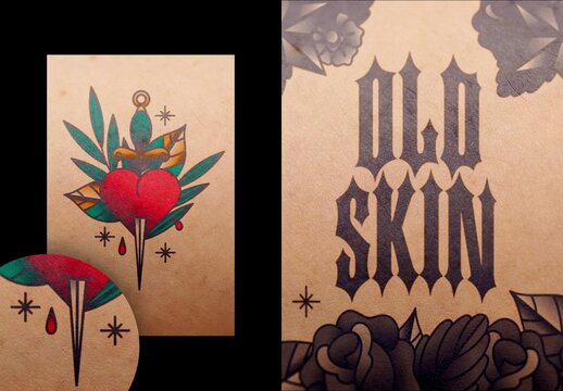 Tattoo Poster Effect Mockup