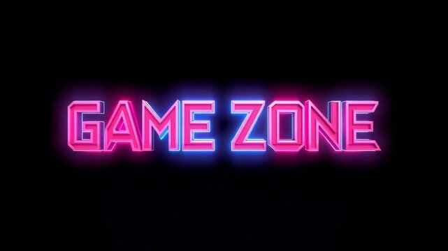 Discover game zone with bright lights and fun activities for everyone to enjoy in the evening
