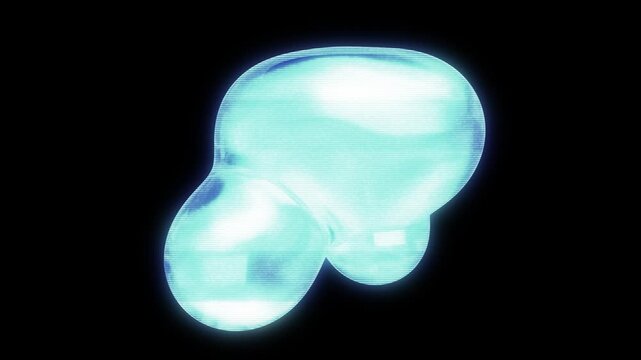 CRT Metaball Abstract Loop 02 Alpha