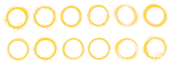 Radiant loops curve smoothly with multicolor neon glow. Tiny particles orbit along edges, emphasizing motion. Ideal for digital backgrounds and futuristic compositions. © Vitalii