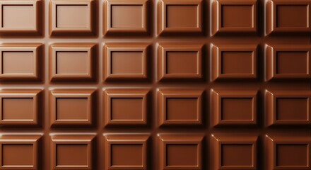 Obraz premium A close-up view of a chocolate bar with smooth, glossy texture.