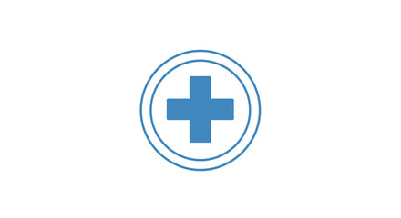 Obraz premium Medical cross symbol against white background health care and assistance