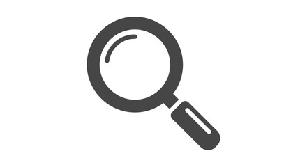 Magnifying glass icon isolated graphic on white background for design