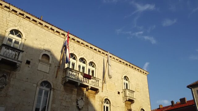 Cathedral of St. Lawrence (Katedrala Sv. Lovre) is Roman Catholic triple-naved basilica constructed in Romanesque-Gothic in Trogir, Croatia. It serves now as most imposing monument in city of Trogir.