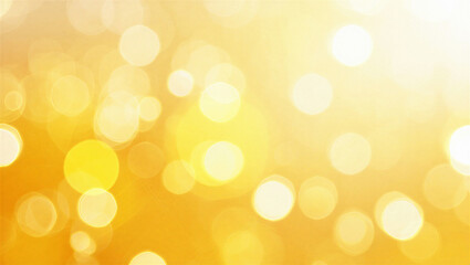 Obraz premium Abstract Yellow Bokeh Lights Background with Soft Glowing Orbs and Sparkle