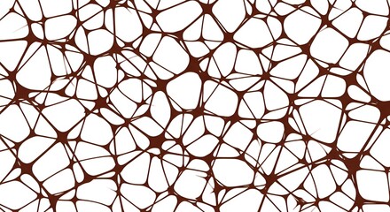 Obraz premium abstract network structure, brown lines on white
