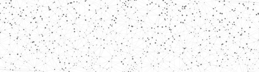 Dots connected by lines. Technology abstract background. Minimalist mesh backdrop. Abstract polygonal shape. © AndS