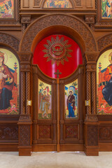 Obraz premium Church of St. Nina, Equal-to-the-Apostles, Enlightener of Georgia, Novorossiysk, Russia, 17.12.2025