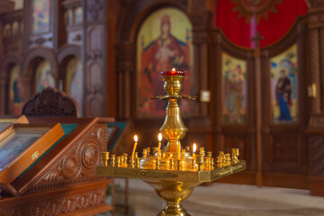 Fototapeta premium Church of St. Nina, Equal-to-the-Apostles, Enlightener of Georgia, Novorossiysk, Russia, 17.12.2025