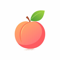 Juicy Peach Delight: An appealing and fresh peach, with a vibrant and inviting essence, a symbol of natural sweetness and the joy of summer.