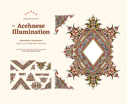 Aceh Quran Tourism Manuscript Illumination Illustration