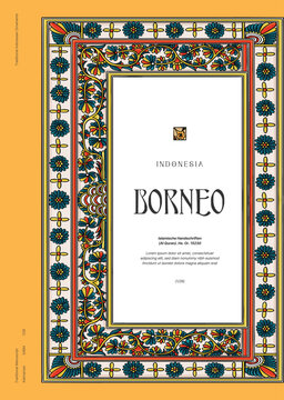 Borneo Quran Tourism Manuscript Illumination Illustration