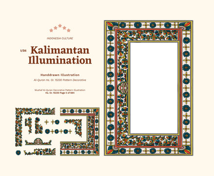 Borneo Quran Tourism Manuscript Illumination Illustration