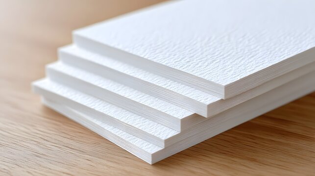 A blank textured sheet of cold press art paper presents a clean surface ready for creative projects and ic expression