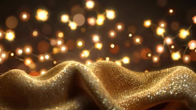 Soft Luminous Gold Texture with Light Leaks and Bokeh Effects for Elegant Background Designs