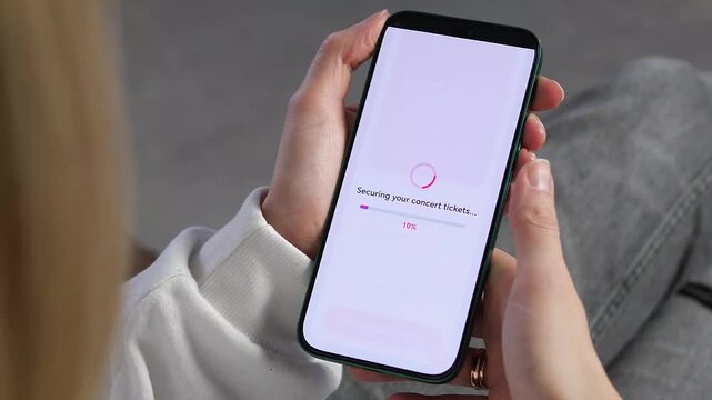 Buy tickets in seconds. User selects VIP experience for a music show, completes the purchase, and gets a confirmation screen. Perfect for entertainment promos, lifestyle content, and event app demos