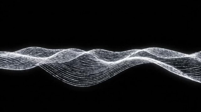 Exploring light waves and patterns during a digital art display at an art gallery in downtown