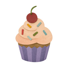 PNG Colorful cupcake paper illustration