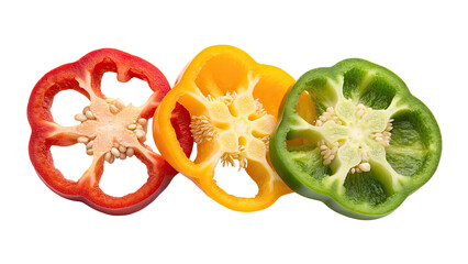set of pepper slice ,png