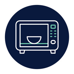 Microwave vector, pixel perfect, illustrator file 
