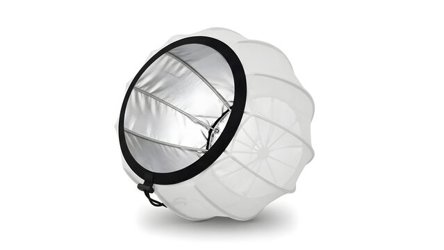 Spherical Mesh Light Diffuser for 360-Degree Omni-Directional Soft Lighting and Ambient Illumination - Professional Lantern Style Fabric Modifier for Studio Strobe and Continuous Video Lights 