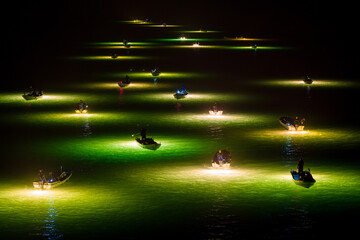 吉野川のシラスウナギ漁