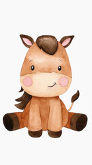 Naklejka premium Horse baby vector 