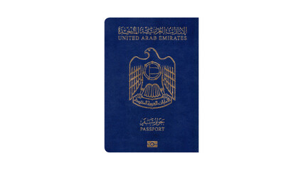 Naklejka premium UAE passport on transparent background