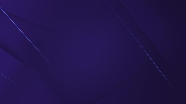 Dark purple abstract geometric background with smooth flowing lines and subtle motion. Minimal luxury fintech style loop animation with copy space for business, technology and corporate design.